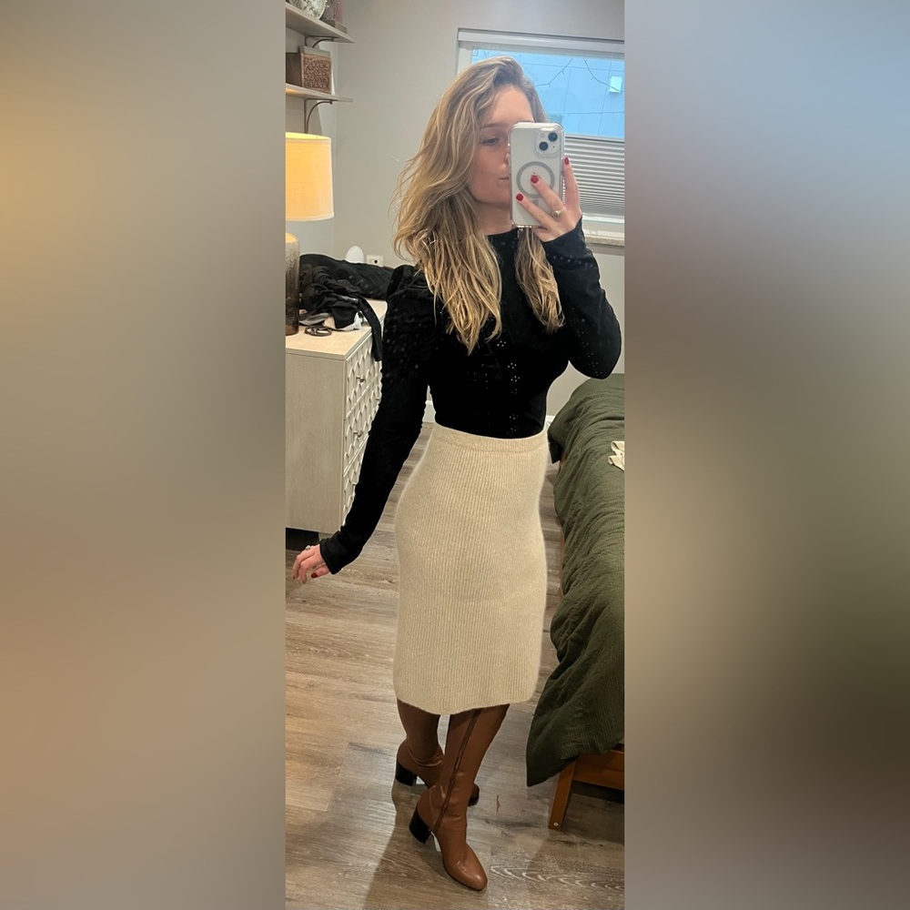 Vintage Valentino wool lined skirt
